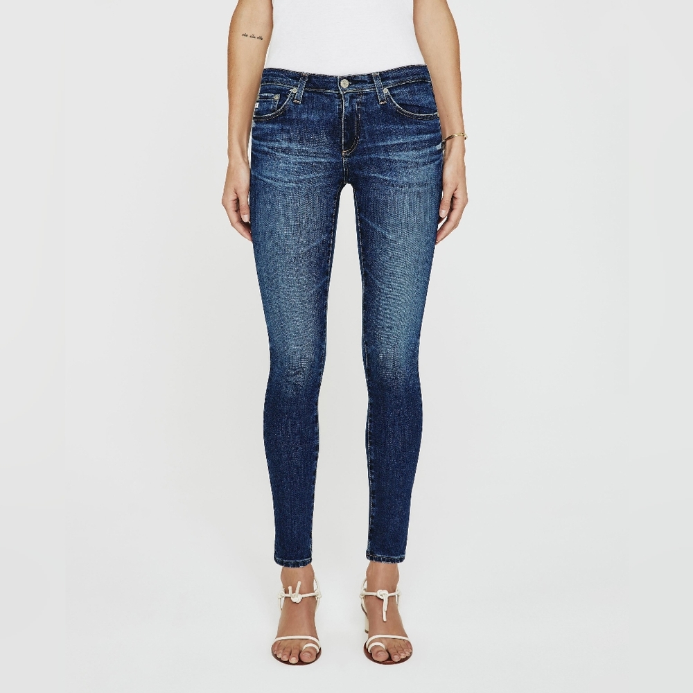AG adriano goldschmied the prima mid-rise cigarette crop jeans